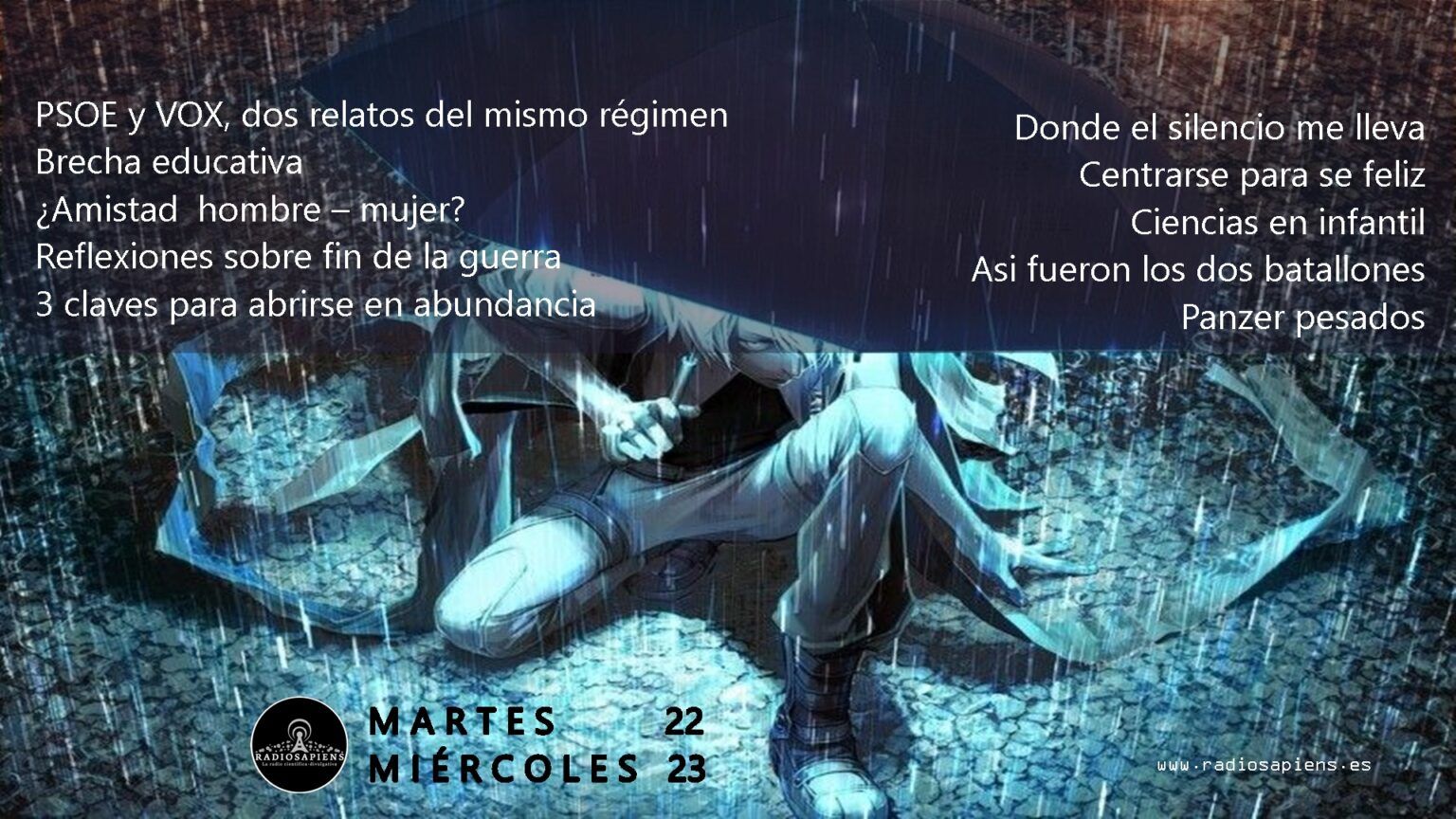 MARTES 22 MIERCOLES 23 (emisiones)